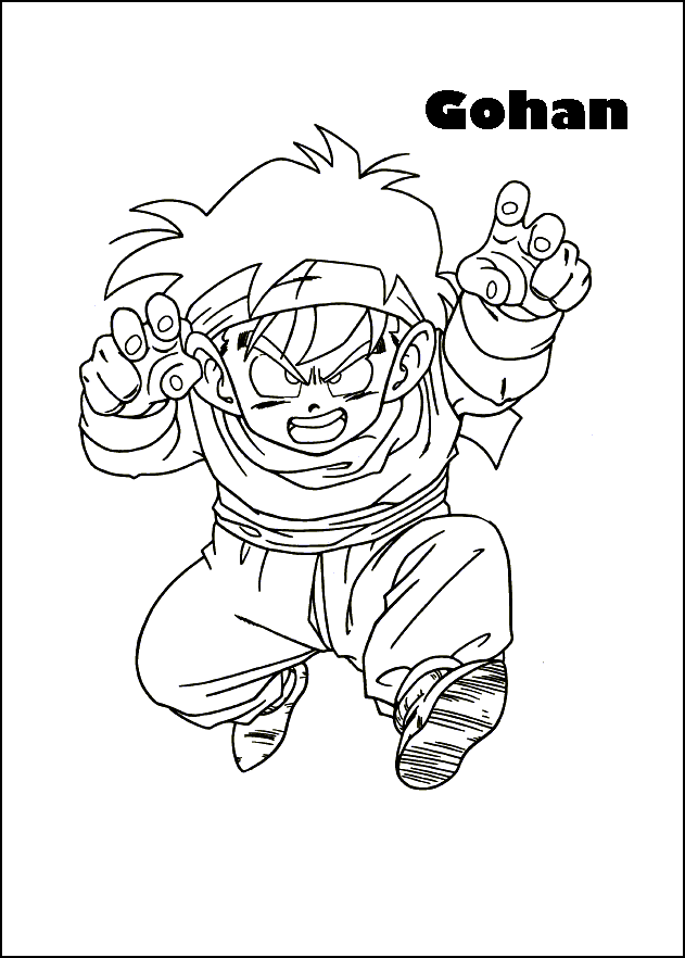 coloriage sangohan